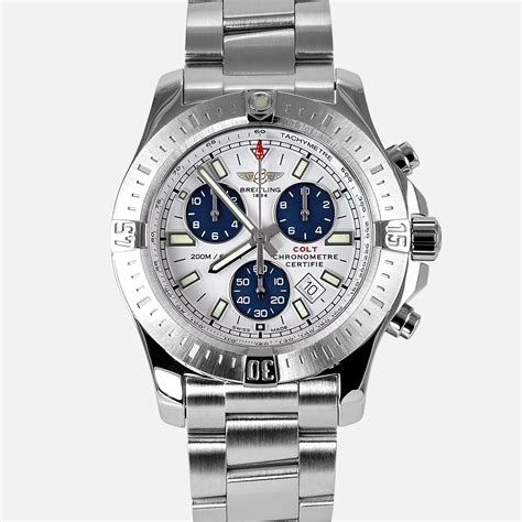 breitling colt 44 white dial|breitling colt chrono.